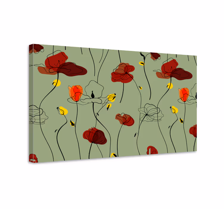 Tableau fleurs et plantes motif floral coquelicot - TenStickers