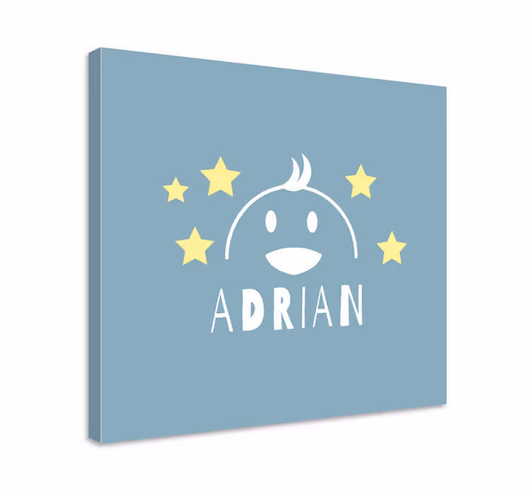 Tableau enfants visage de personnage joyeux - TenStickers