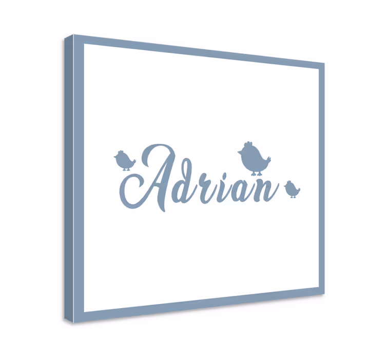 Tableau abc Œuvre d'art personnalisée avec nom - TenStickers