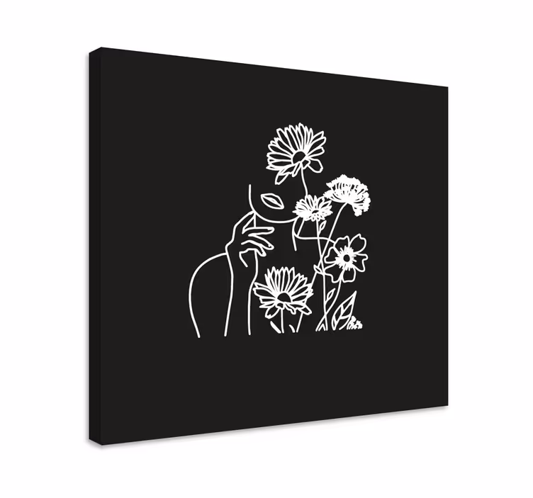 Tableau fleurs et plantes art floral minimaliste - TenStickers