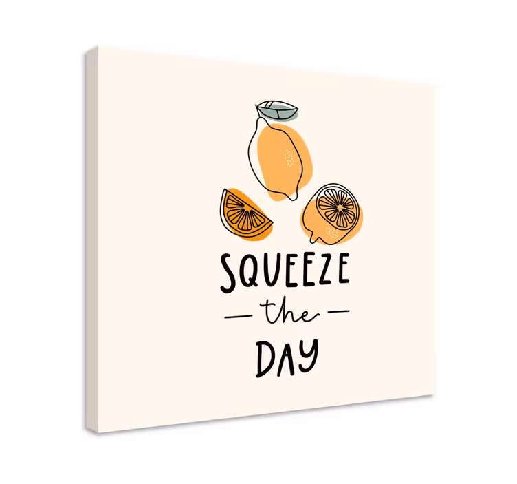 Tableau fruits presse le jour - TenStickers