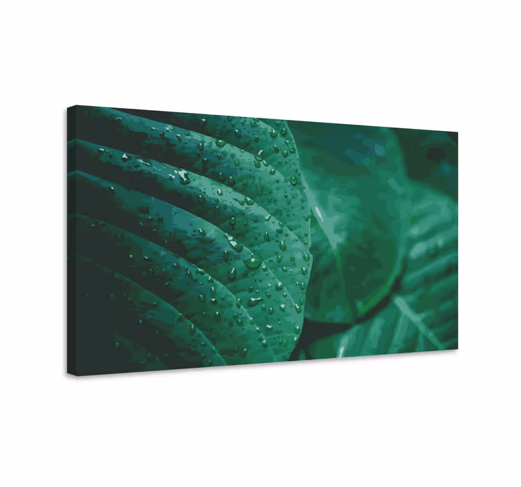 Tableau fleurs et plantes feuillage vert éclatant - TenStickers