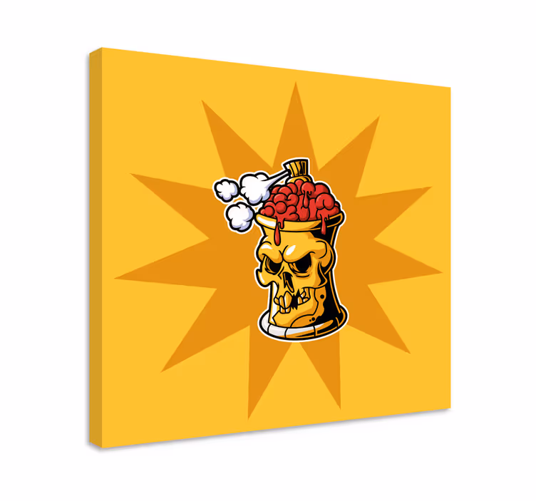 Tableau récipient pour le crâne et le cerveau - TenStickers