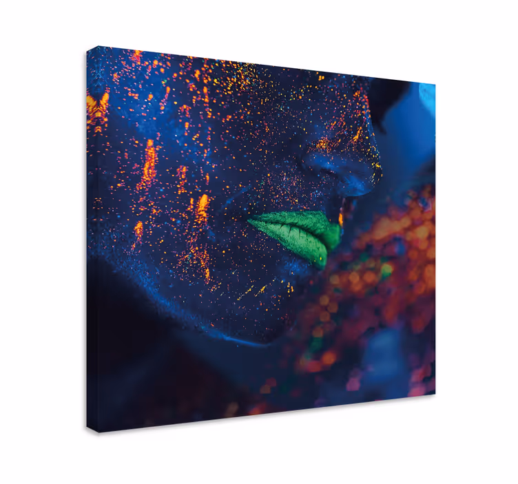 Tableau art visage Éclatant - TenStickers
