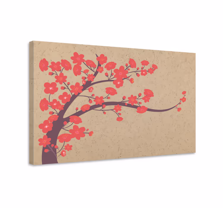 Tableau fleurs et plantes branche de sakura - TenStickers