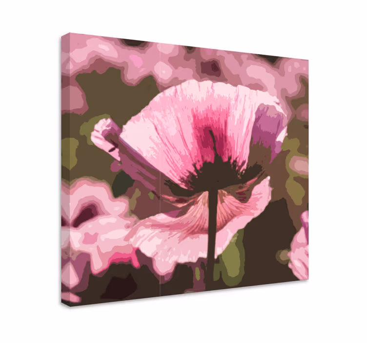 Tableau fleurs fleur abstraite - TenStickers