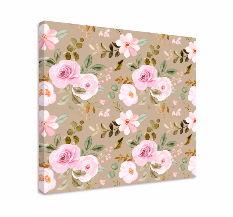 Tableau fleurs et plantes composition Éclat rosé - TenStickers