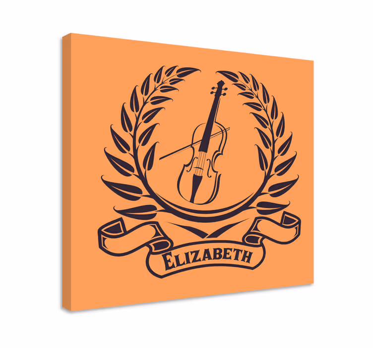 Tableau musique Écusson de violon - TenStickers