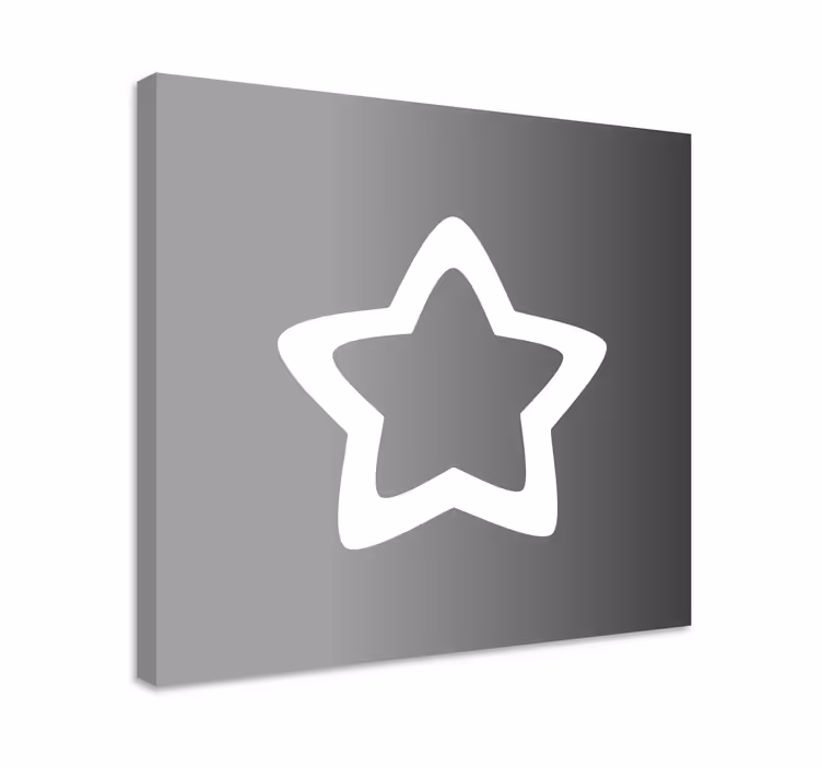 Tableau ornemental contour d'étoile - TenStickers
