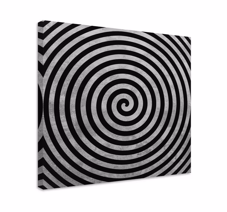 Tableau 3d Tourbillon noir et blanc - TenStickers