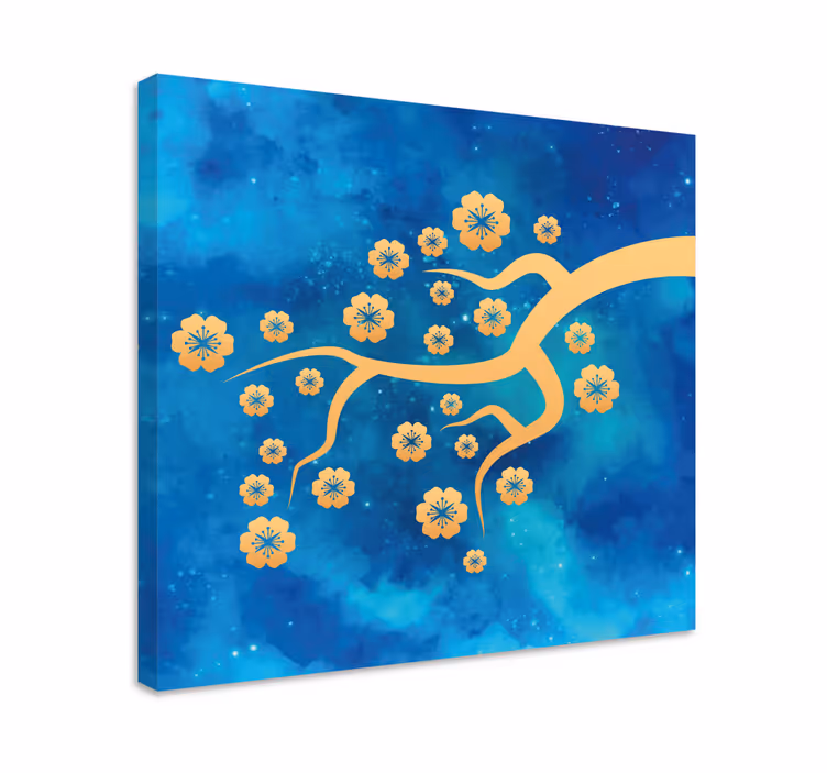 Tableau fleurs et plantes branche d'arbre en fleurs - TenStickers