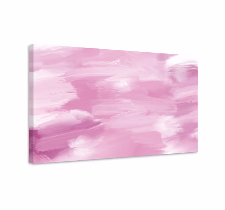 Tableau abstrait traités roses doux - TenStickers