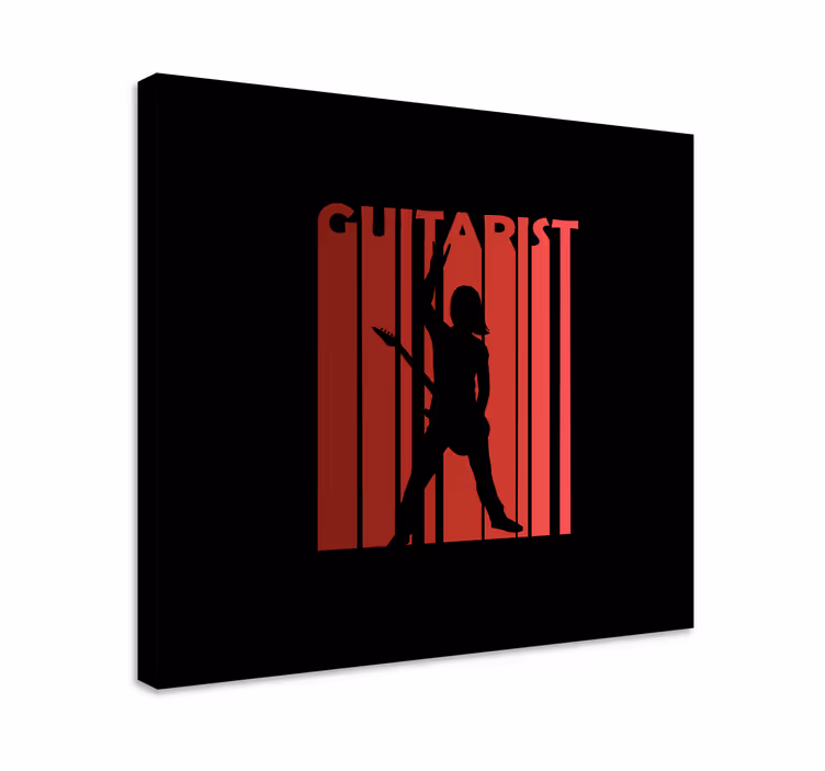 Tableau musique interprète en silhouette - TenStickers