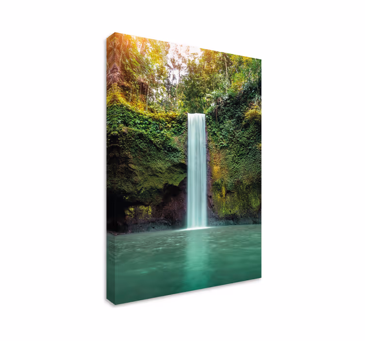 Tableau paysages cascade d'eau paisible - TenStickers