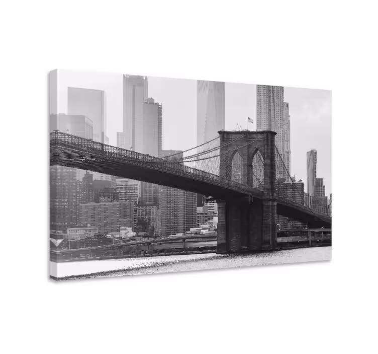 Tableau Brooklyn noir et blanc - TenStickers