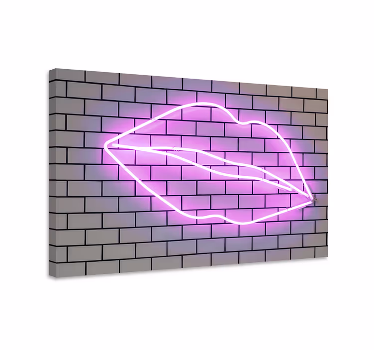 Tableau motivation enseigne néon kiss - TenStickers