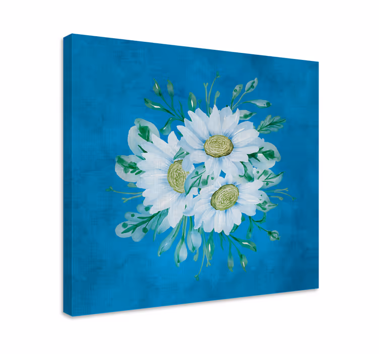 Tableau fleurs et plantes fleurs blanches délicates - TenStickers