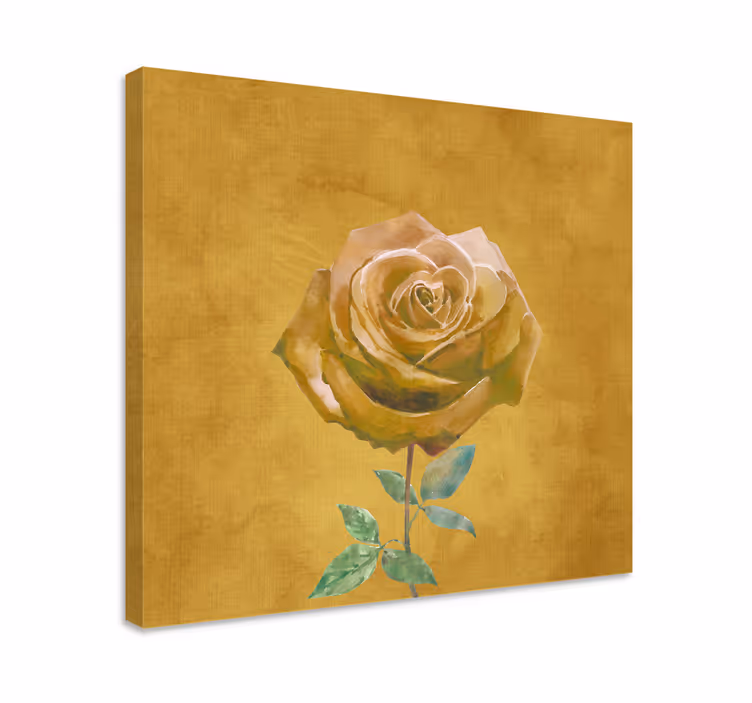 Tableau fleurs et plantes rose dorée élégante - TenStickers