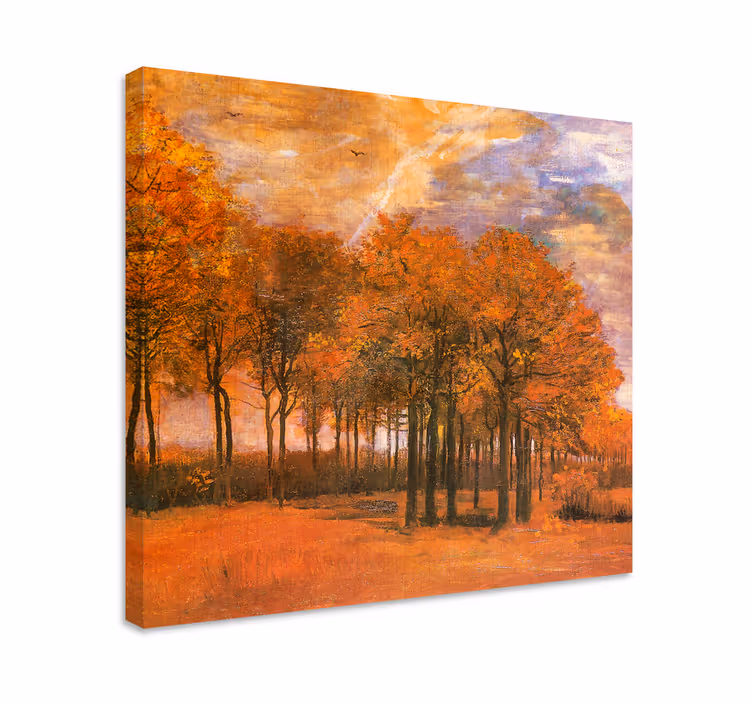 Tableau paysages scène d'arbre en automne - TenStickers