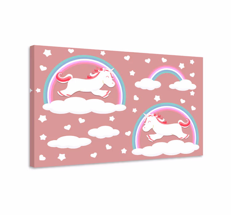 Tableau dinosaures dans les nuages - TenStickers