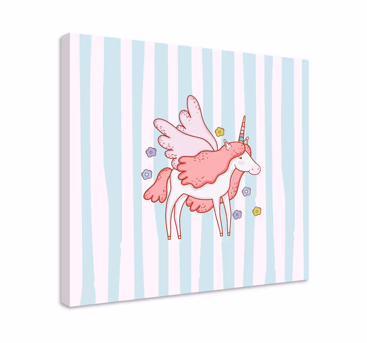 Tableau licorne licorne ailée magique - TenStickers