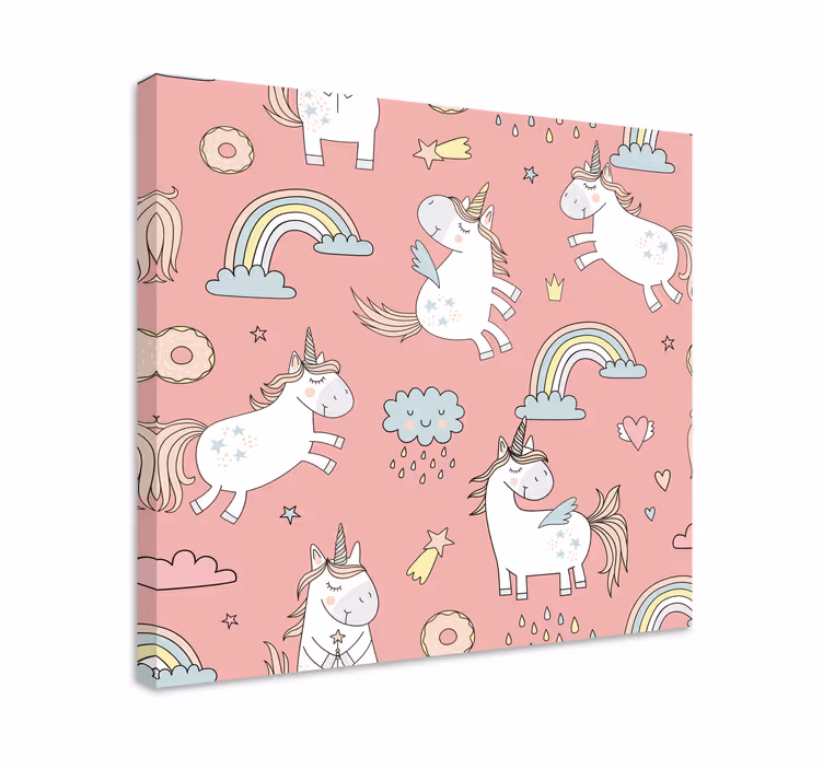 Tableau licorne motif licorne ludique - TenStickers