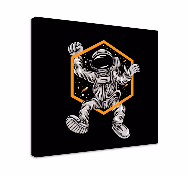Tableau personnage lévitation d'un astronaute - TenStickers