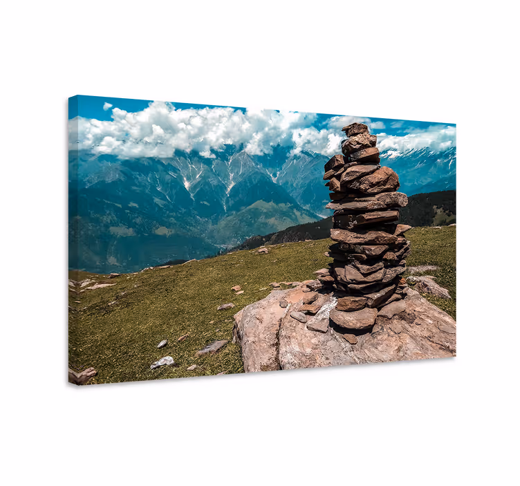 Tableau paysages formation de pierres empilées - TenStickers