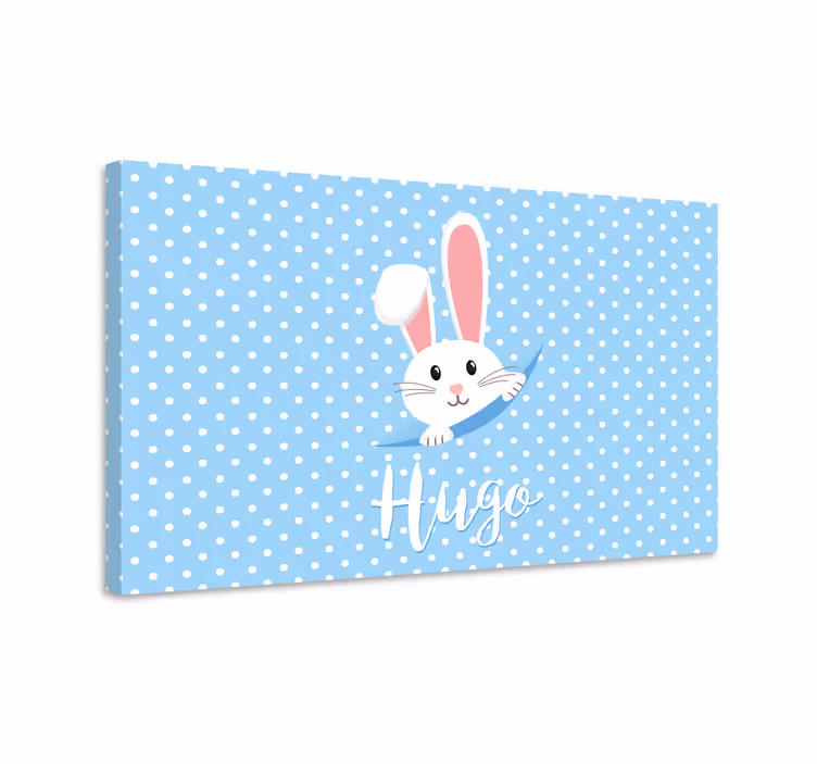 Tableau personnage lapin surprise en Éveil - TenStickers