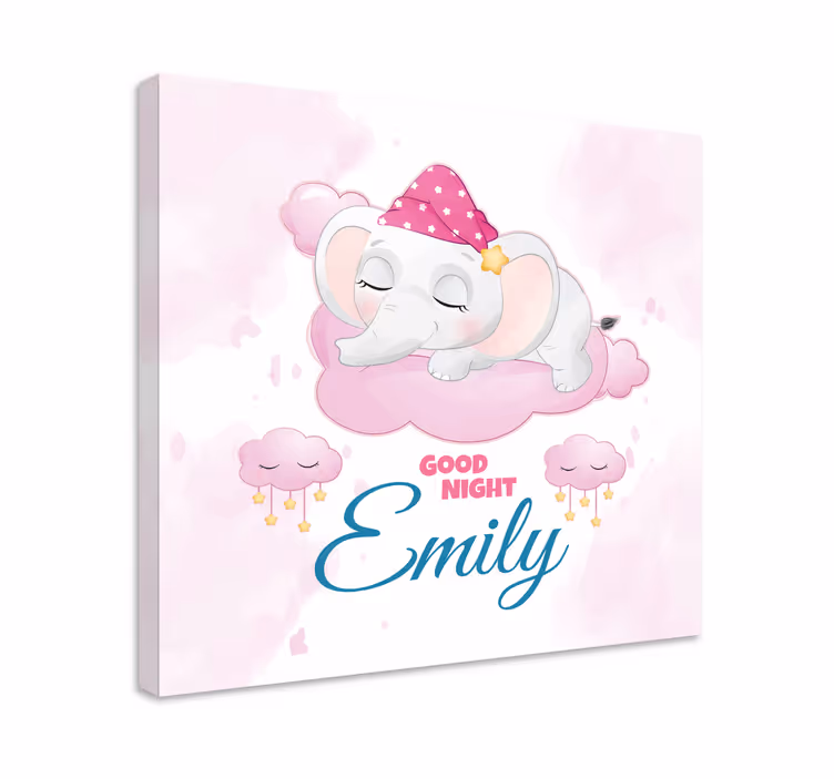 Tableau éléphants rêves doux Éléphant - TenStickers