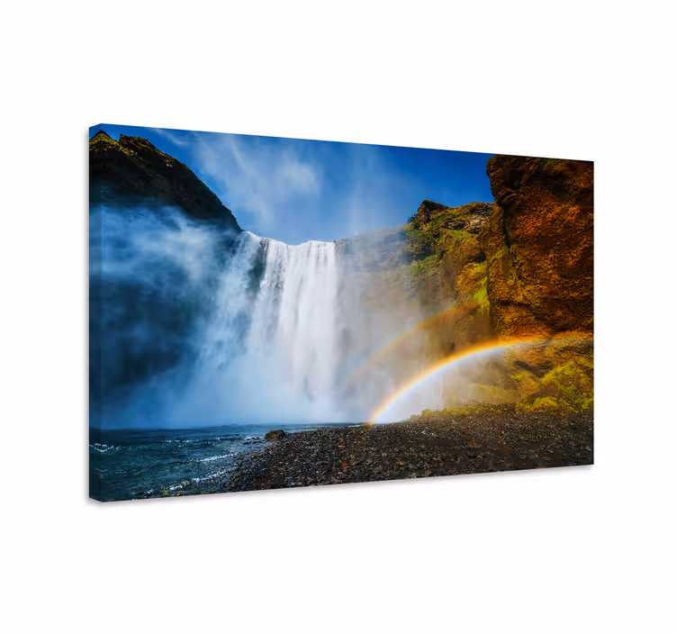 Tableau paysages cascade majestueuse - TenStickers