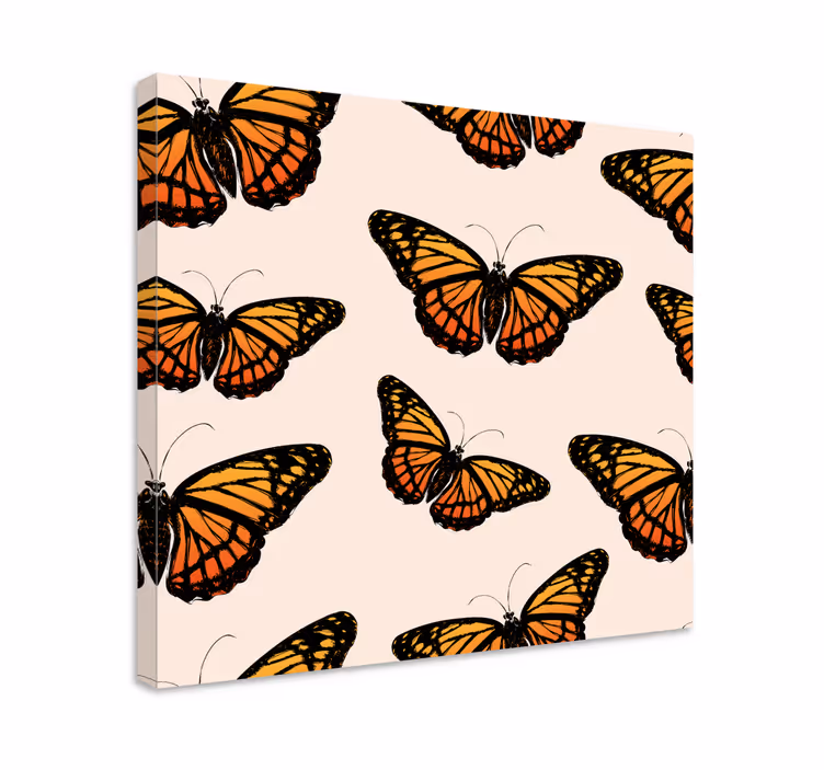 Tableau papillons papillons monarques colorés - TenStickers