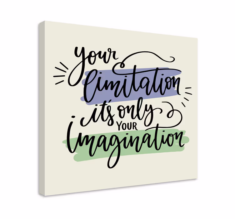 Tableau citation les limitations inspirent la créativité - TenStickers