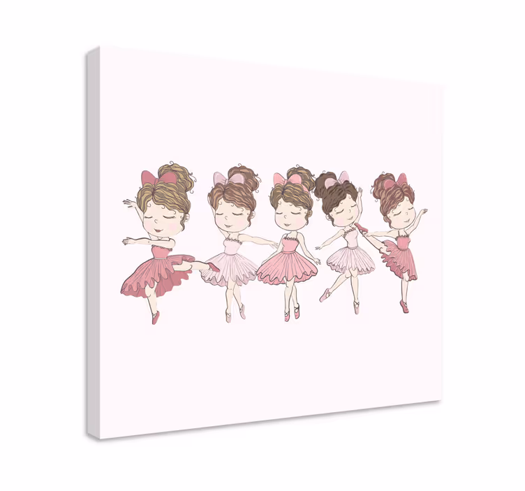 Tableau enfants danseuses de ballet - TenStickers