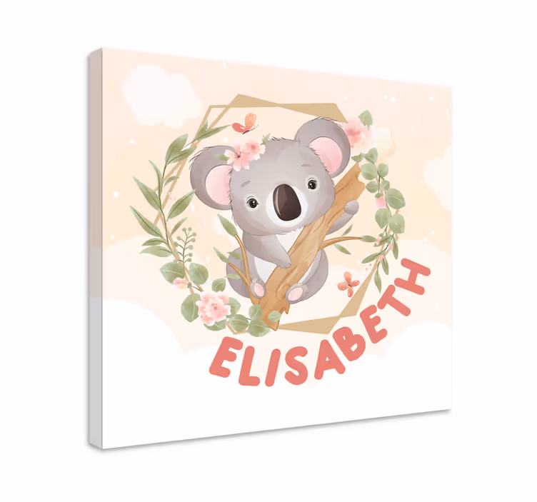 Tableau animaux koala personnalisé - TenStickers