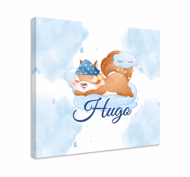 Store enrouleur animaux Écureuil rêvant mignonnement - TenStickers