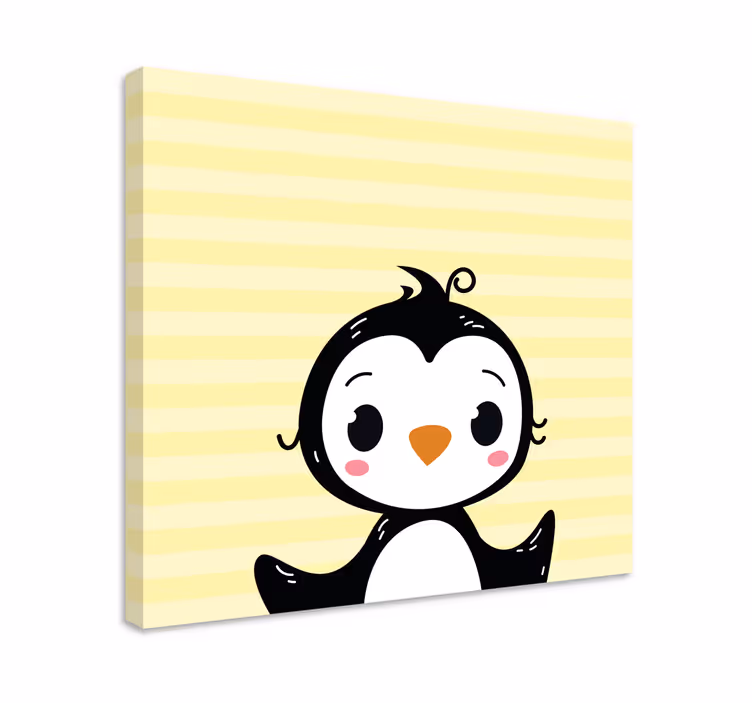 Tableau animaux petit pingouin adorable - TenStickers