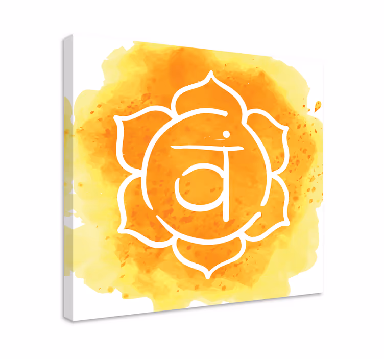 Tableau moderne Beau symbole du chakra sacré - TenStickers