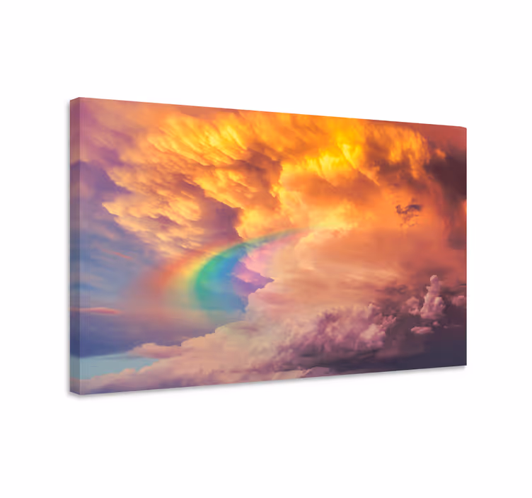 Tableau paysages nuage coloré éclatant - TenStickers