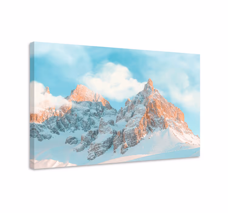 Tableau paysages sommets de montagnes majestueux - TenStickers