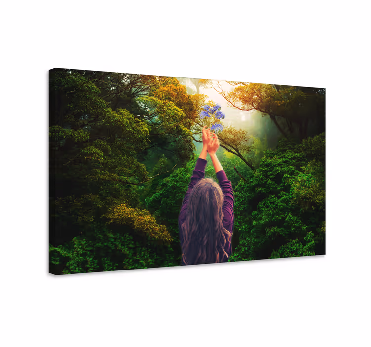 Tableau paysages étreinte gracieuse de la nature - TenStickers