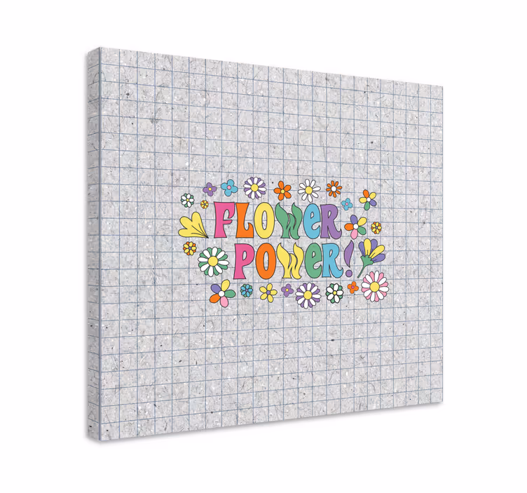 Tableau fleurs et plantes design floral dynamique - TenStickers
