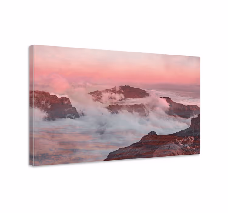 Tableau paysages scènes de montagnes oniriques - TenStickers
