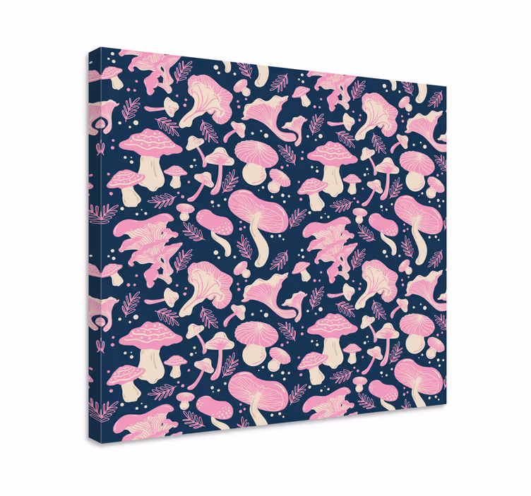 Tableau fleurs et plantes illustration champignon - TenStickers