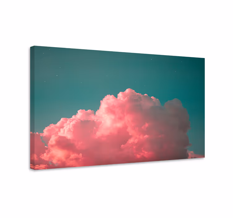 Tableau paysages formation de nuages roses - TenStickers