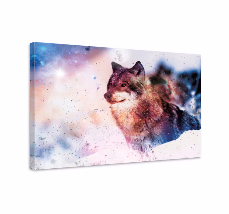 Tableau chiens portrait de loup majestueux - TenStickers