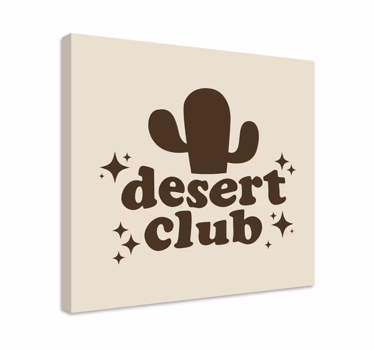 Tableau citation club du désert - TenStickers