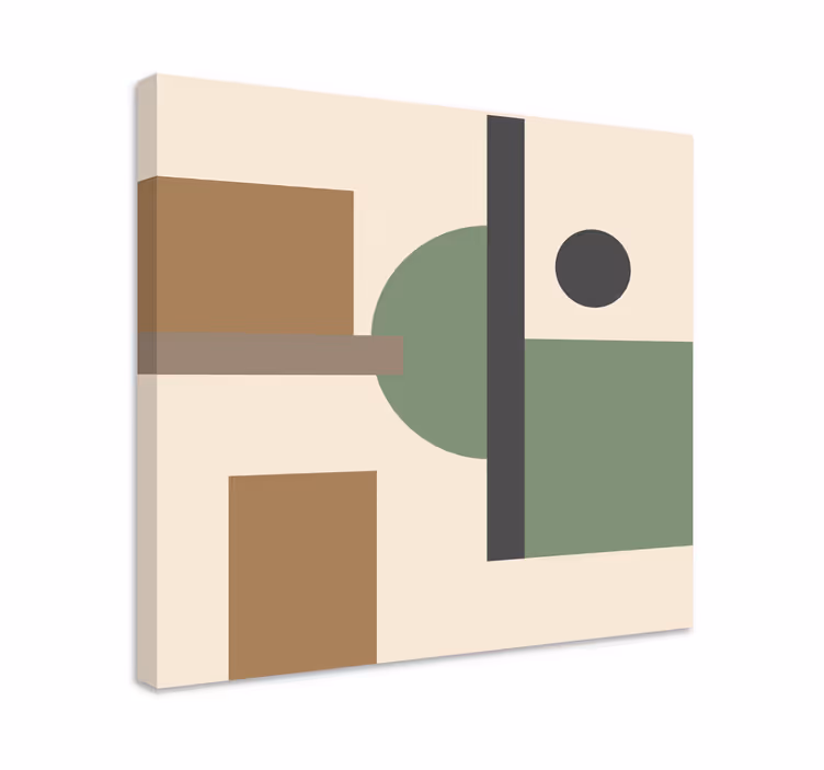 Tableau moderne formes géométriques conceptuelles - TenStickers