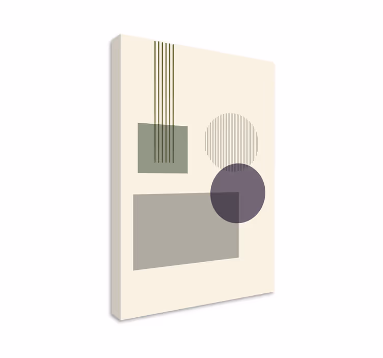 Tableau géométrique configuration de formes géométriques - TenStickers
