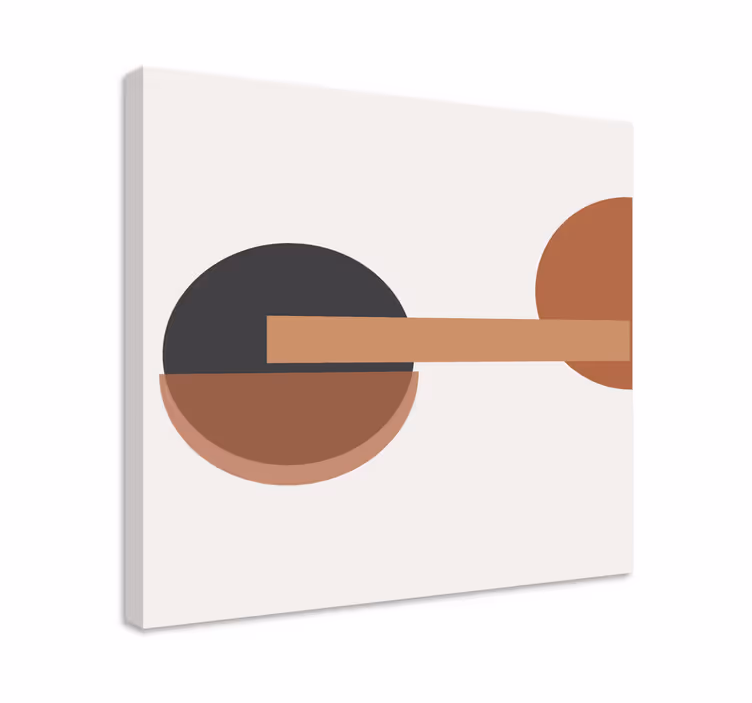 Tableau géométrique équilibre circulaire abstrait - TenStickers